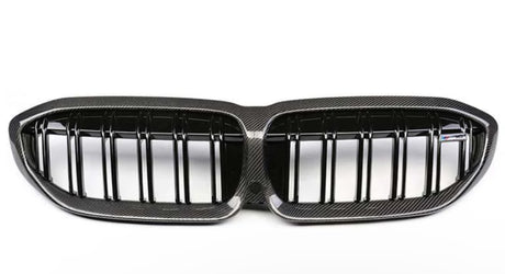G20 Carbon Fiber Front Grille Dual Slat (BMW 3 Series G20/G21/G28 PRE-LCI) - MidWest Bimmer Supply