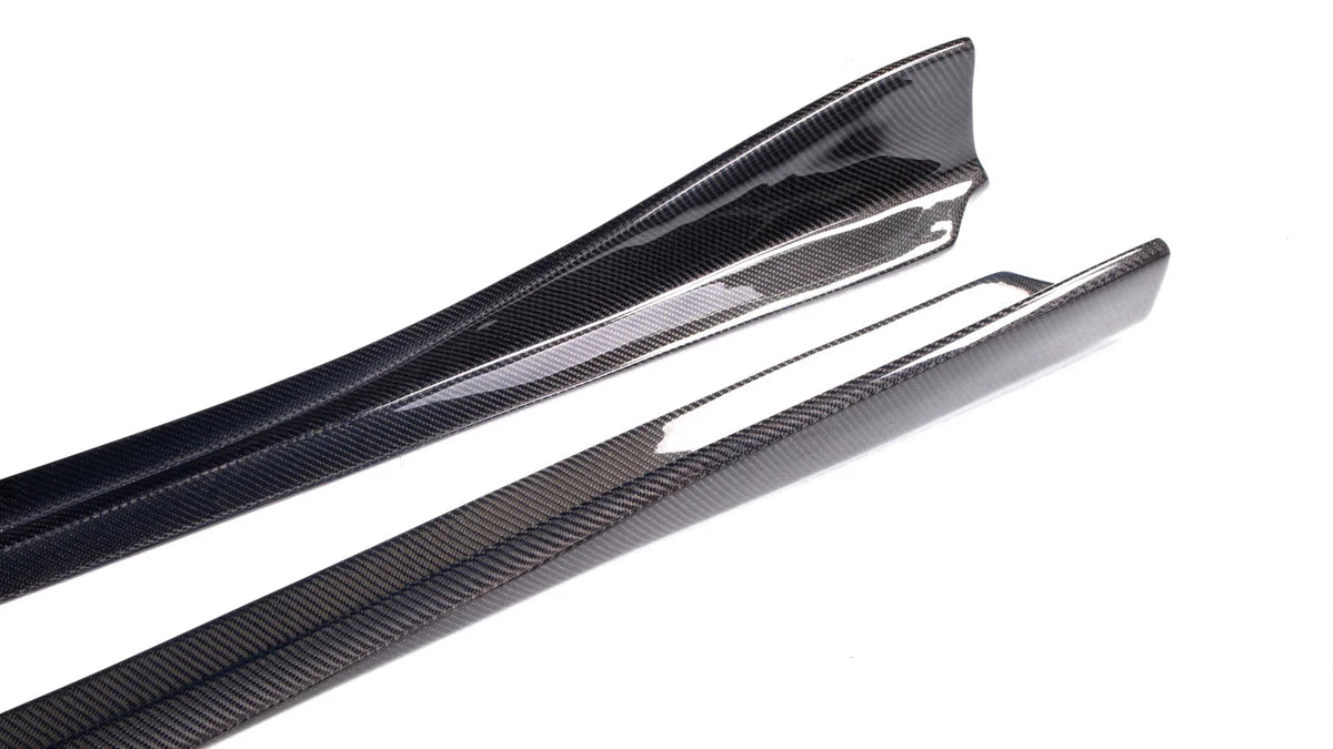 A90/A91 Supra Carbon Fiber V Style Side Skirts - A90 A91 Supra