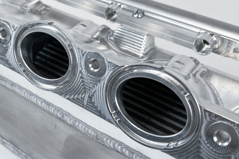 CSF Race X Charge-Air-Cooler Manifold - Raw Billet Aluminum Finish - BMW Gen-2 B58