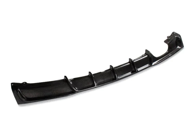 F30 MP Style Carbon Fiber Rear Diffuser Single Outlet Dual Tips - F30 3-Series M Sport