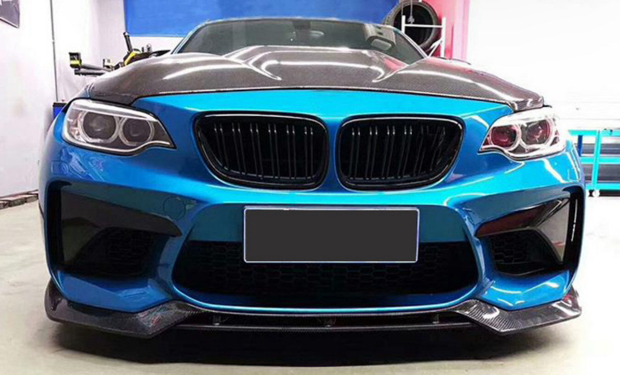 Carbon Fiber V Style Front Lip (F87 M2) - MidWest Bimmer Supply