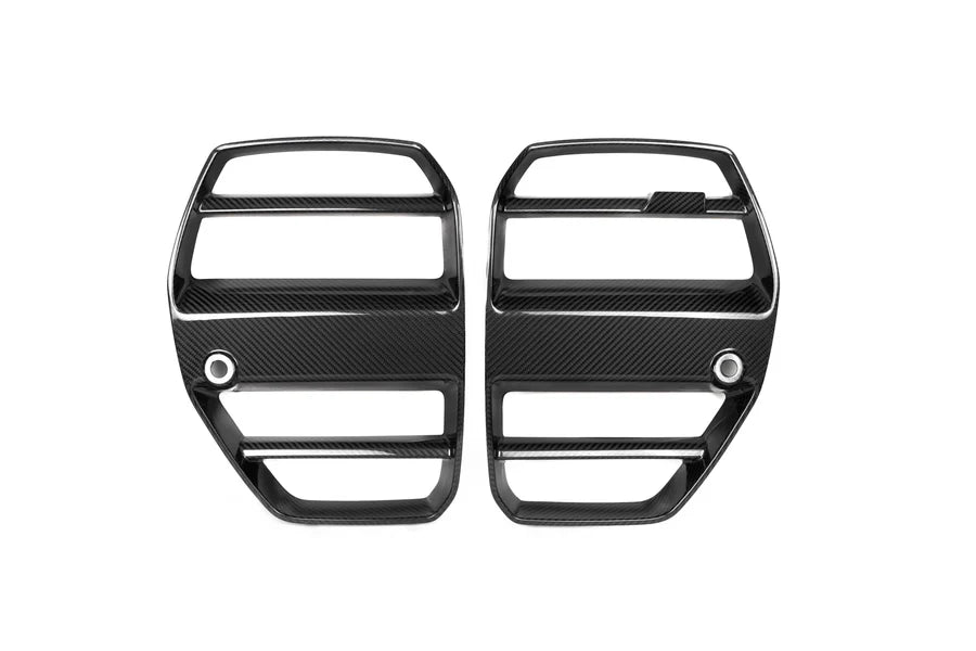 ST Style Dry Carbon Fiber Front Grille Without ACC (BMW G80/G82/G83 M3/M4) - MidWest Bimmer Supply