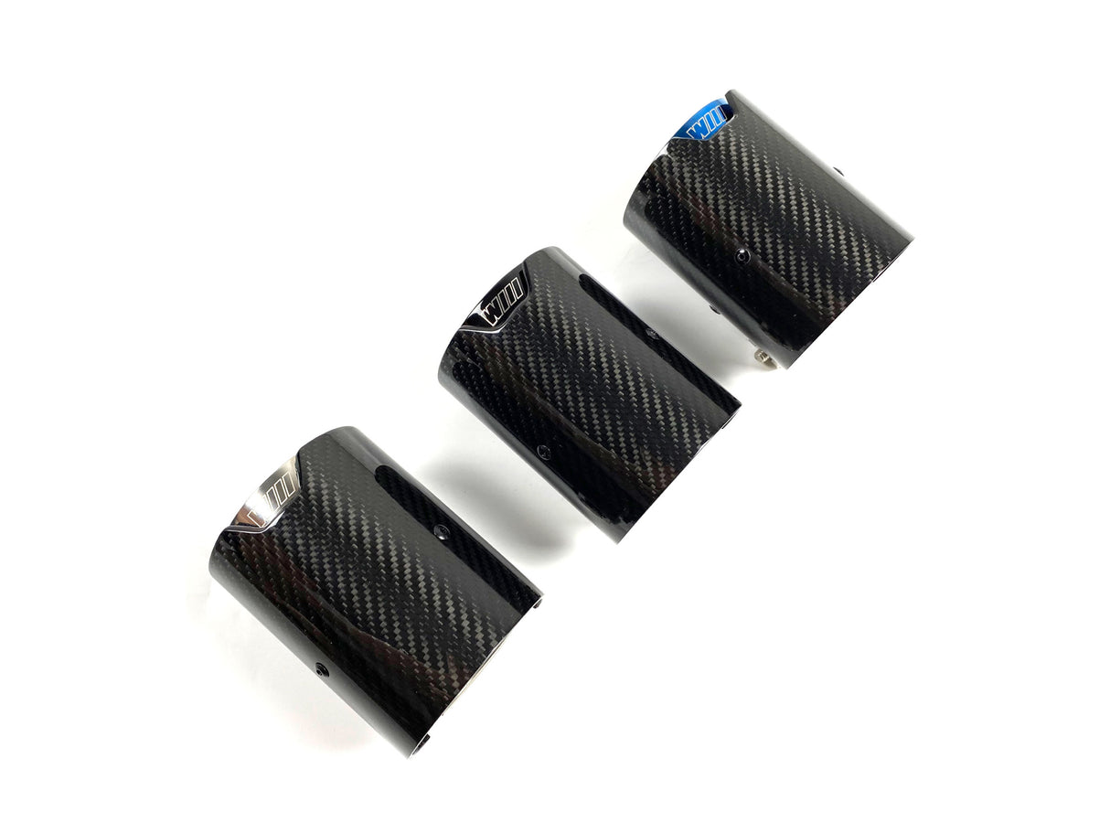 Carbon Fiber Exhaust Tips- Set of 4 (BMW F80 M3 | F82/F83 M4 | F87 M2) - MidWest Bimmer Supply