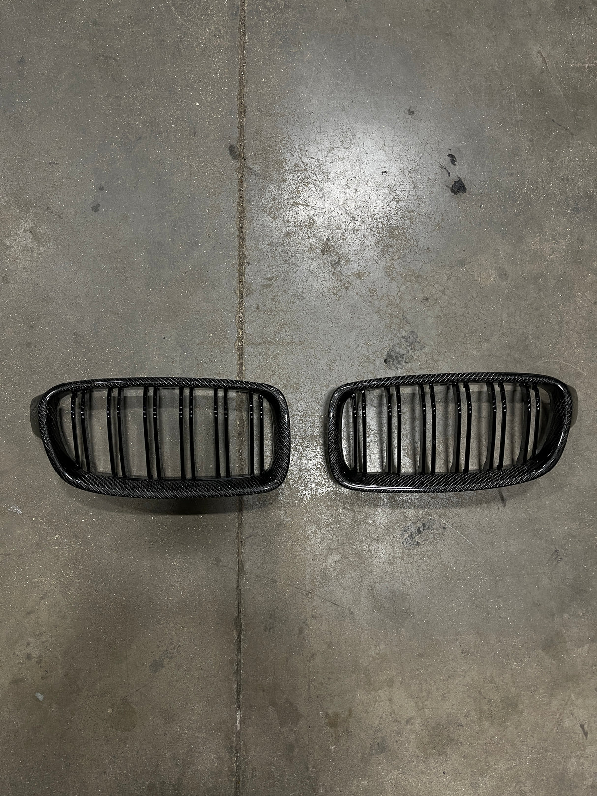 Carbon Fiber Dual Slat Front Grilles (BMW F30 3 Series) - MidWest Bimmer Supply