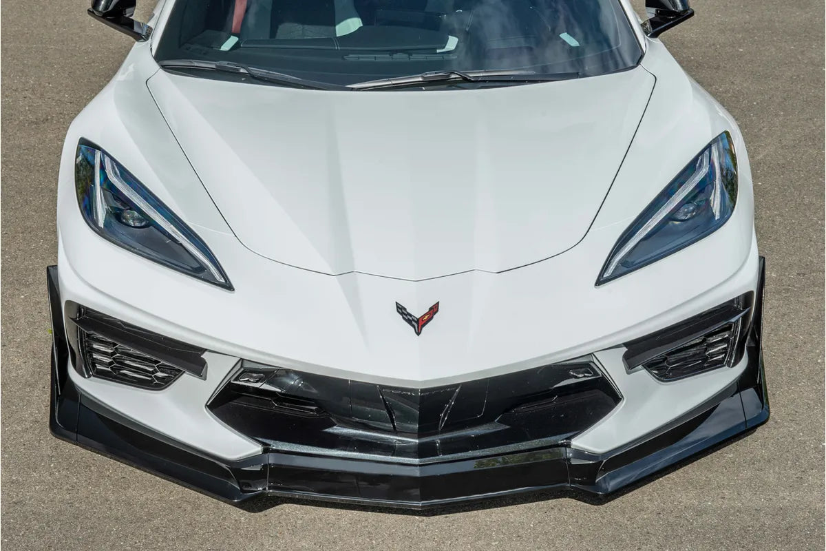 C8 Corvette Gloss Black Z2 Style Front Lip - C8 Chevrolet Corvette
