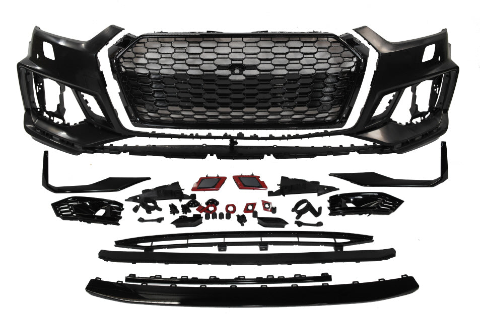 2017-2019 Audi A5 B9 RS5 Style Front Bumper W/ Black Front Grille