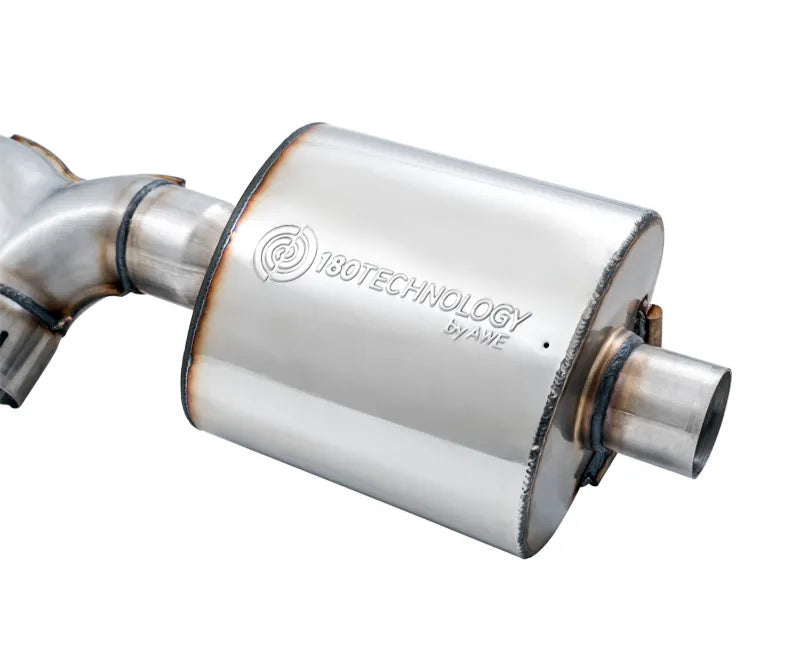 AWE Tread Edition Axleback Dual Exhaust for Jeep JL/JLU 3.6L/2.0T - Chrome Silver Tips (3015-32001)