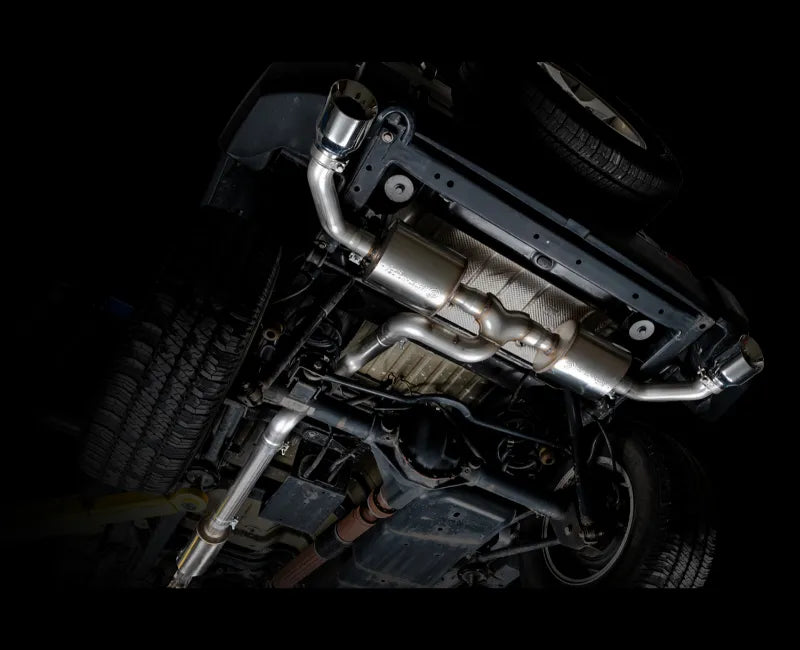 AWE Tread Edition Axleback Dual Exhaust for Jeep JK/JKU 3.6L - Chrome Silver Tips (3015-32003)