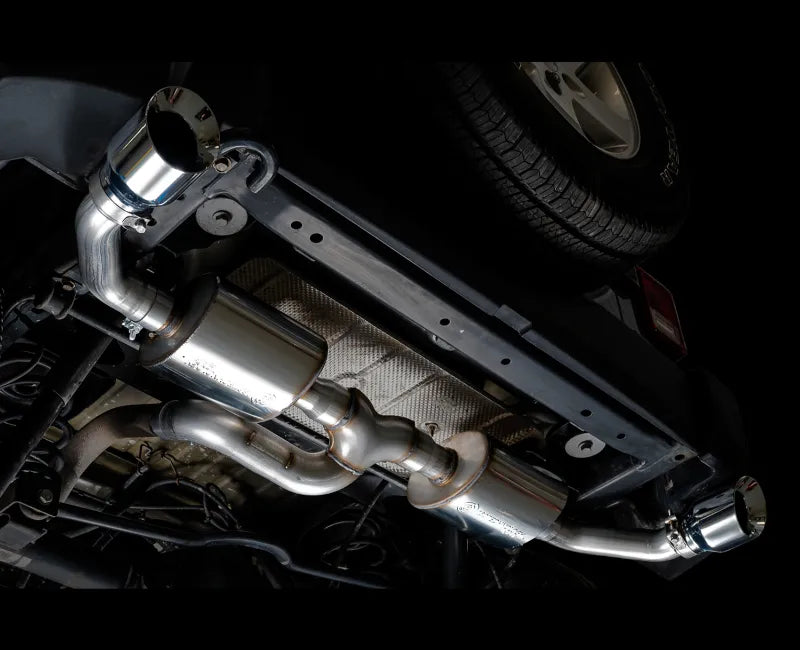 AWE Tread Edition Axleback Dual Exhaust for Jeep JK/JKU 3.6L - Chrome Silver Tips (3015-32003)