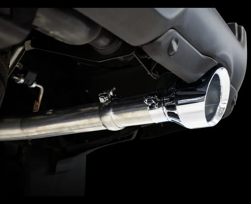 AWE 0FG Dual Rear Exit Catback Exhaust for 5th Gen RAM 1500 5.7L (with bumper cutouts) - Chrome Silver Tips (3015-32005)