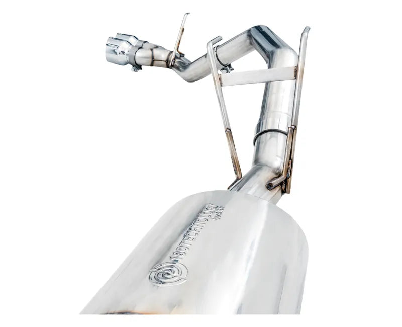 AWE 0FG Single Side Exit Catback Exhaust for 4th Gen RAM 1500 5.7L (without bumper cutouts) - Dual Chrome Tips (3015-32304)