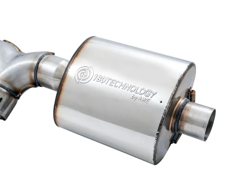 AWE Tread Edition Axleback Dual Exhaust for Jeep JL/JLU 3.6L/2.0T - Diamond Black Tips (3015-33001)