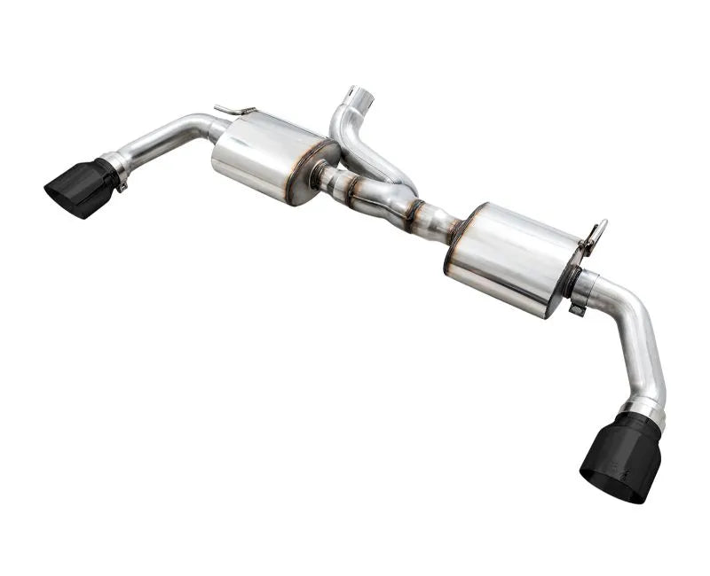 AWE Tread Edition Axleback Dual Exhaust for Jeep JK/JKU 3.6L - Diamond Black Tips (3015-33003)