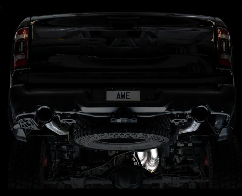 AWE 0FG Catback Exhaust for RAM TRX - Diamond Black Tips (3015-33005)