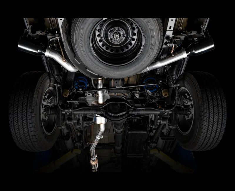 AWE Tread Edition Catback Dual Exhaust for Jeep JT 3.6L - Diamond Black Tips (3015-33101)