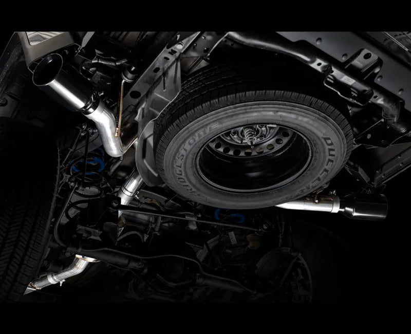 AWE Tread Edition Catback Dual Exhaust for Jeep JT 3.6L - Diamond Black Tips (3015-33101)
