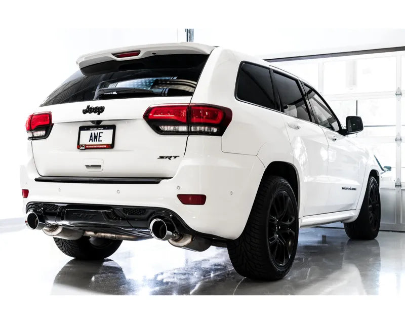 AWE Track Edition Exhaust for Jeep Grand Cherokee SRT - Diamond Black Tips (3020-33051)