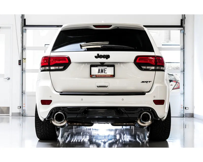 AWE Track Edition Exhaust for Jeep Grand Cherokee SRT - Diamond Black Tips (3020-33051)