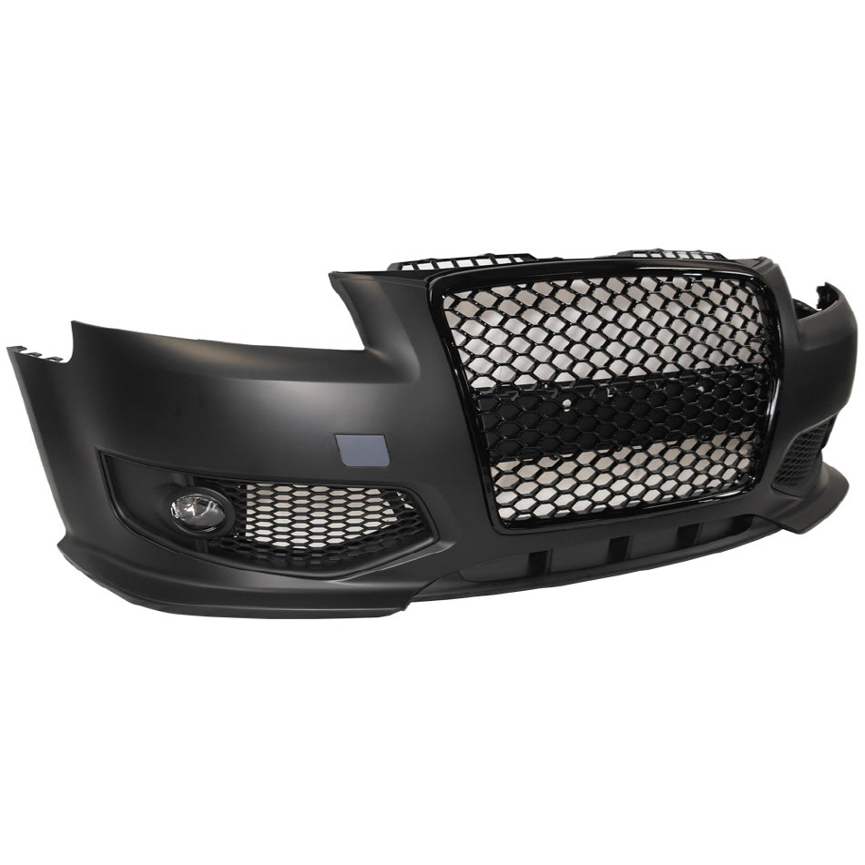 2005-2008 Audi A3 8P RS Style Front Bumper with Black Grille w/ Fog Lamps