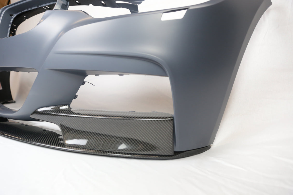 BMW F30 M-P Type 3 Pcs Carbon Front Lip ONLY For M-Tech