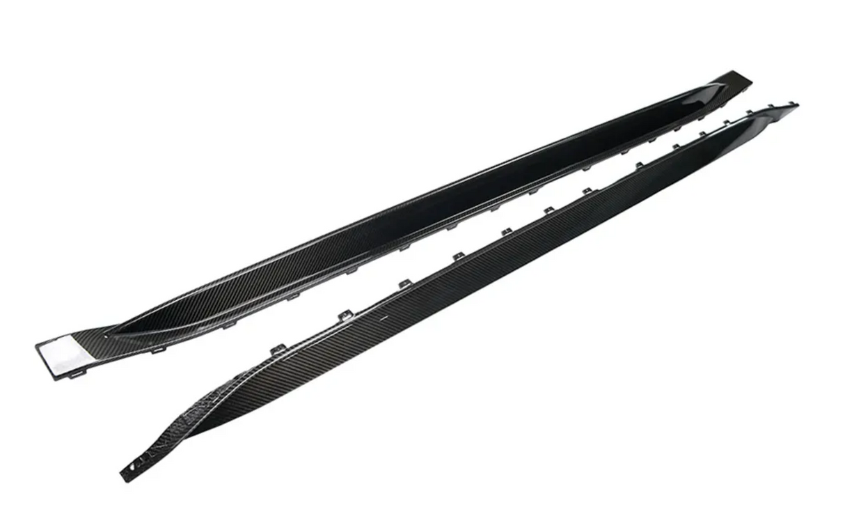 Dry Carbon Fiber OEM Style Side Skirts (G80 M3) - MidWest Bimmer Supply