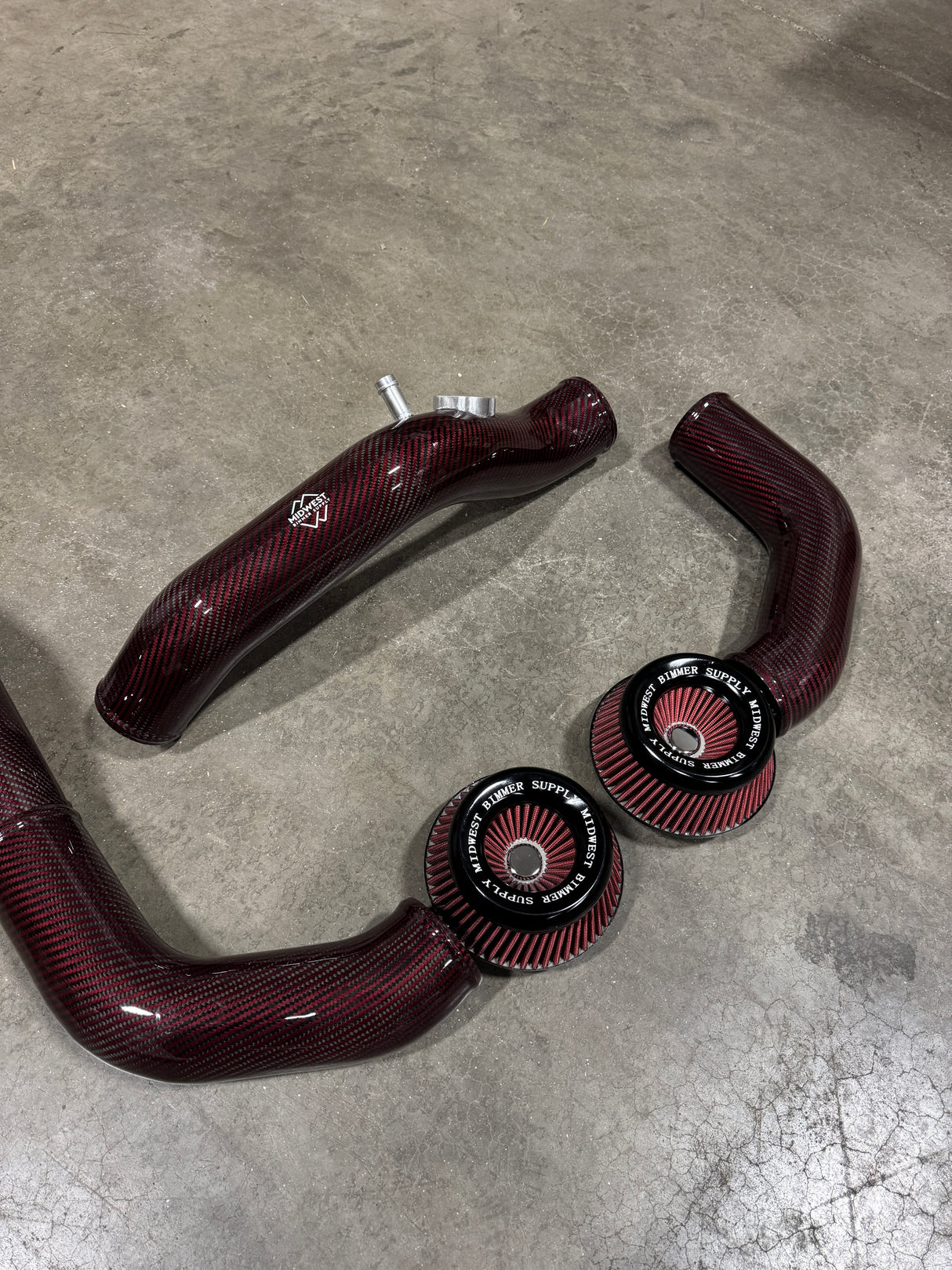 S55 Carbon Fiber Front Mount Intakes - BMW F80 M3 F82 F83 M4 F87 M2C