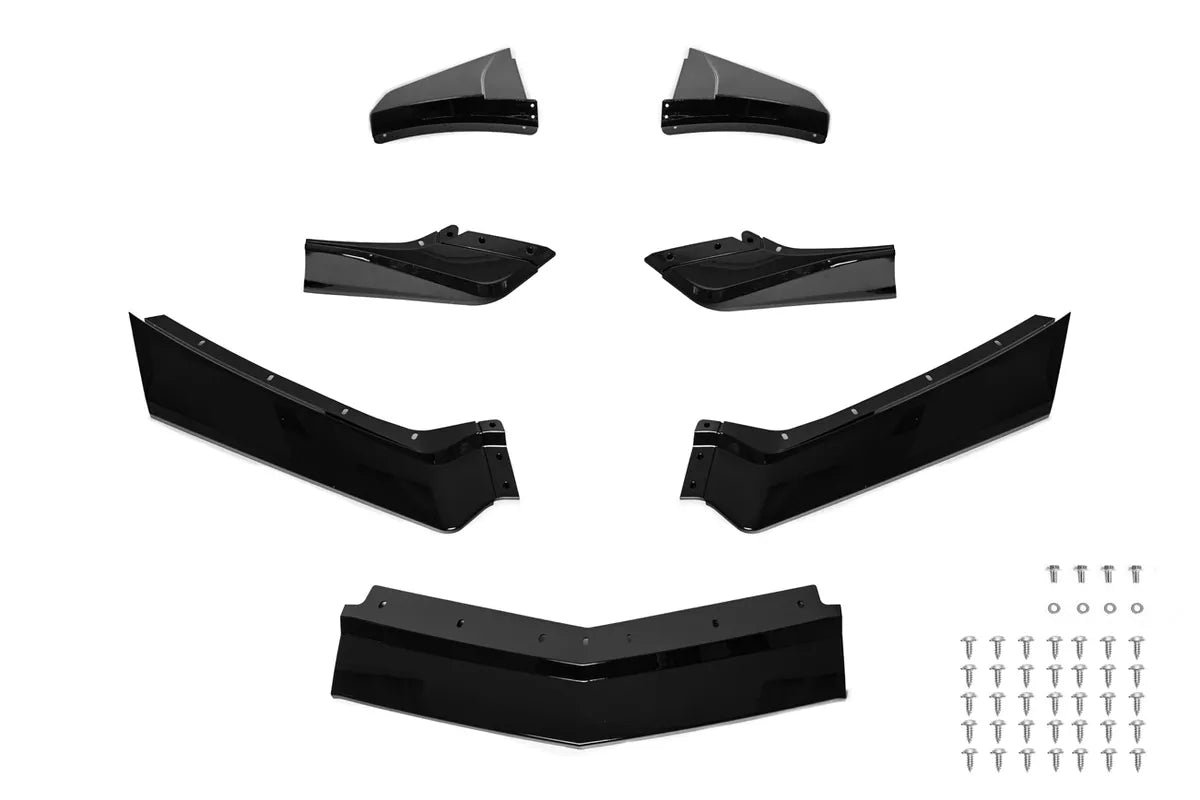 C8 Corvette Gloss Black Z2 Style Front Lip - C8 Chevrolet Corvette