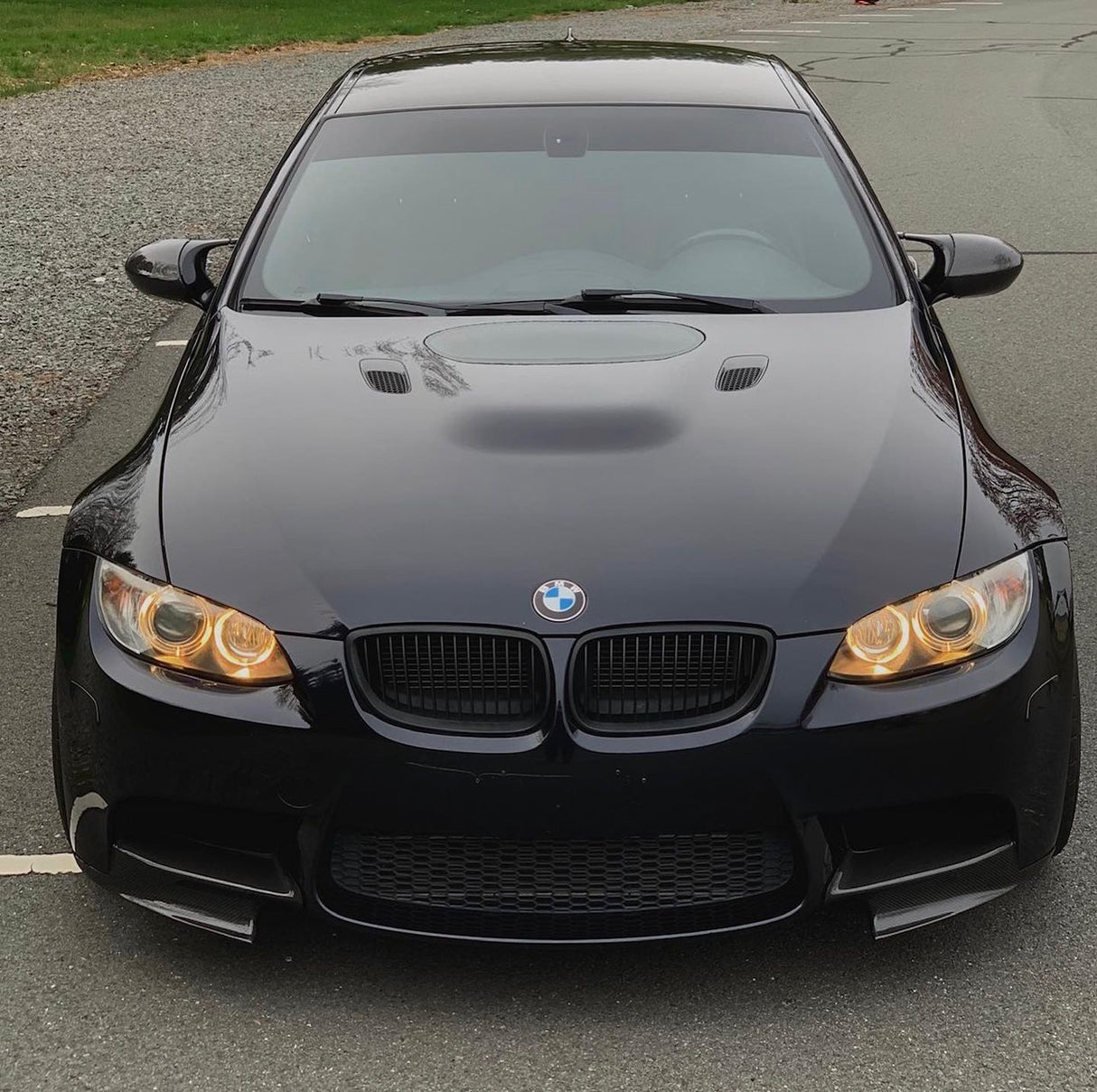 Dry Carbon Fiber Front Splitters - BMW E9X M3 - MidWest Bimmer Supply