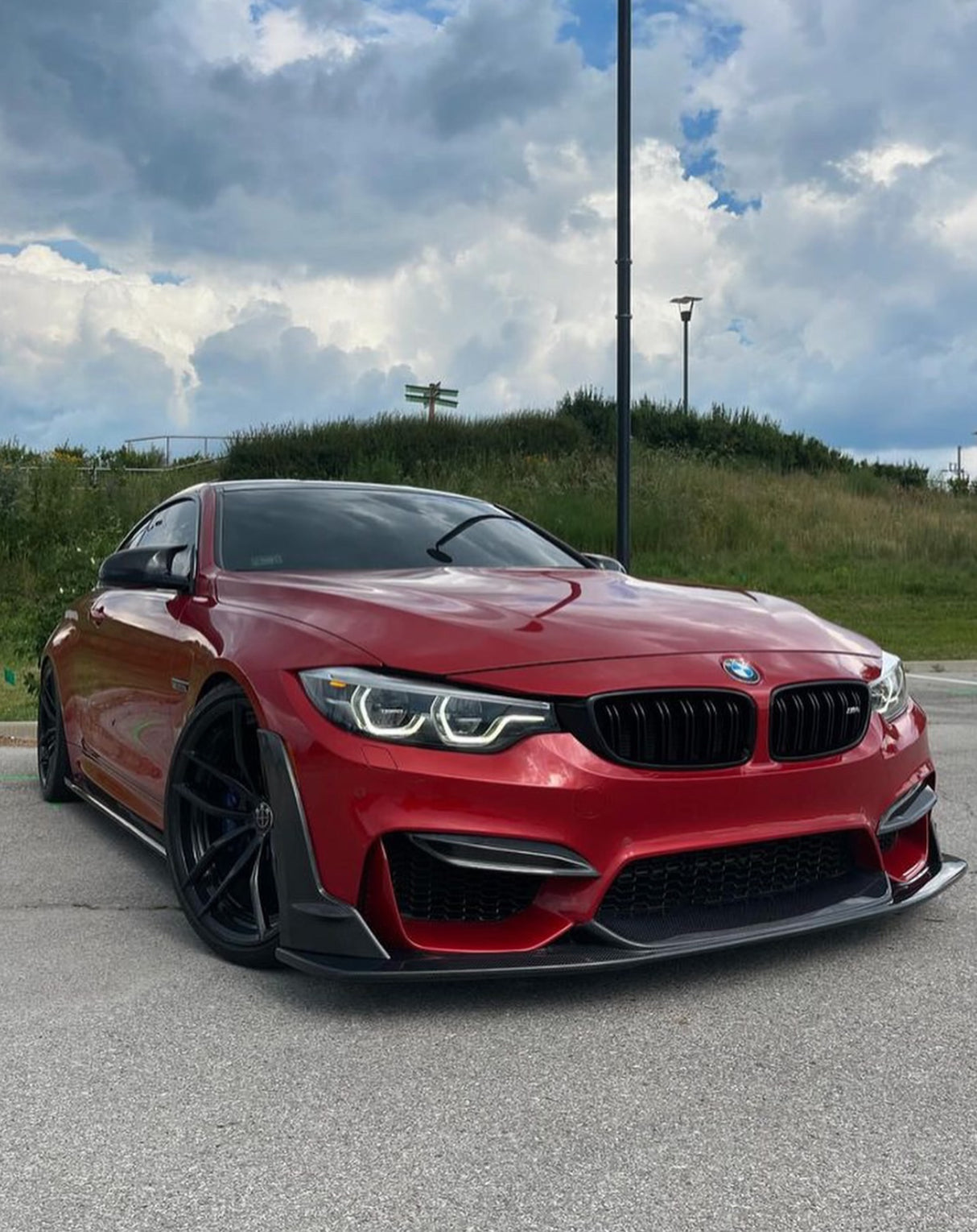 Carbon Fiber Laptor Style Front Lip (F80 M3 | F82/F83 M4) - MidWest Bimmer Supply