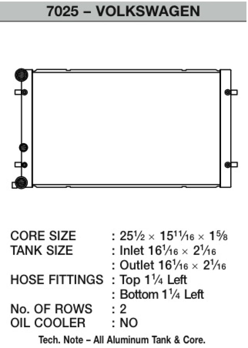 CSF Radiator - Volkswagen Golf/ GTI/ Jetta/ GLI 99-06