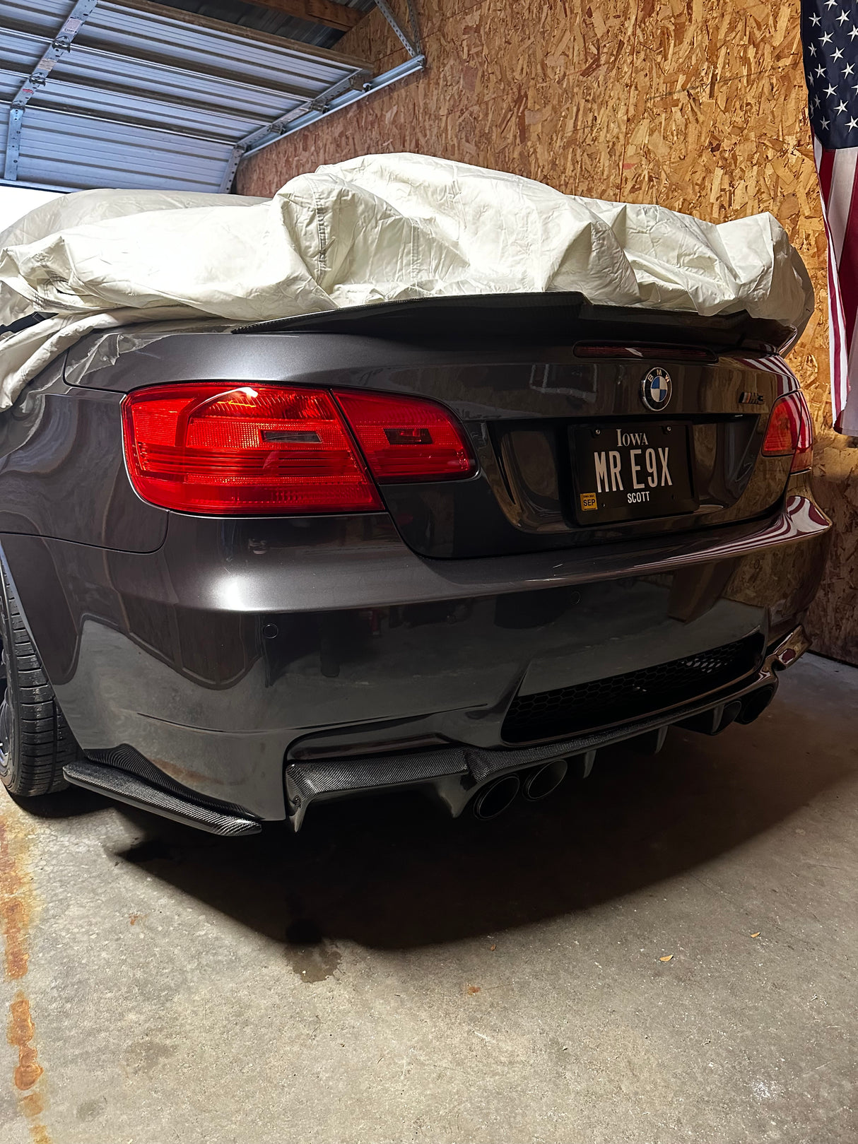 Rear Carbon Fiber Bumper Splitters (BMW E92 E93 M3) - MidWest Bimmer Supply