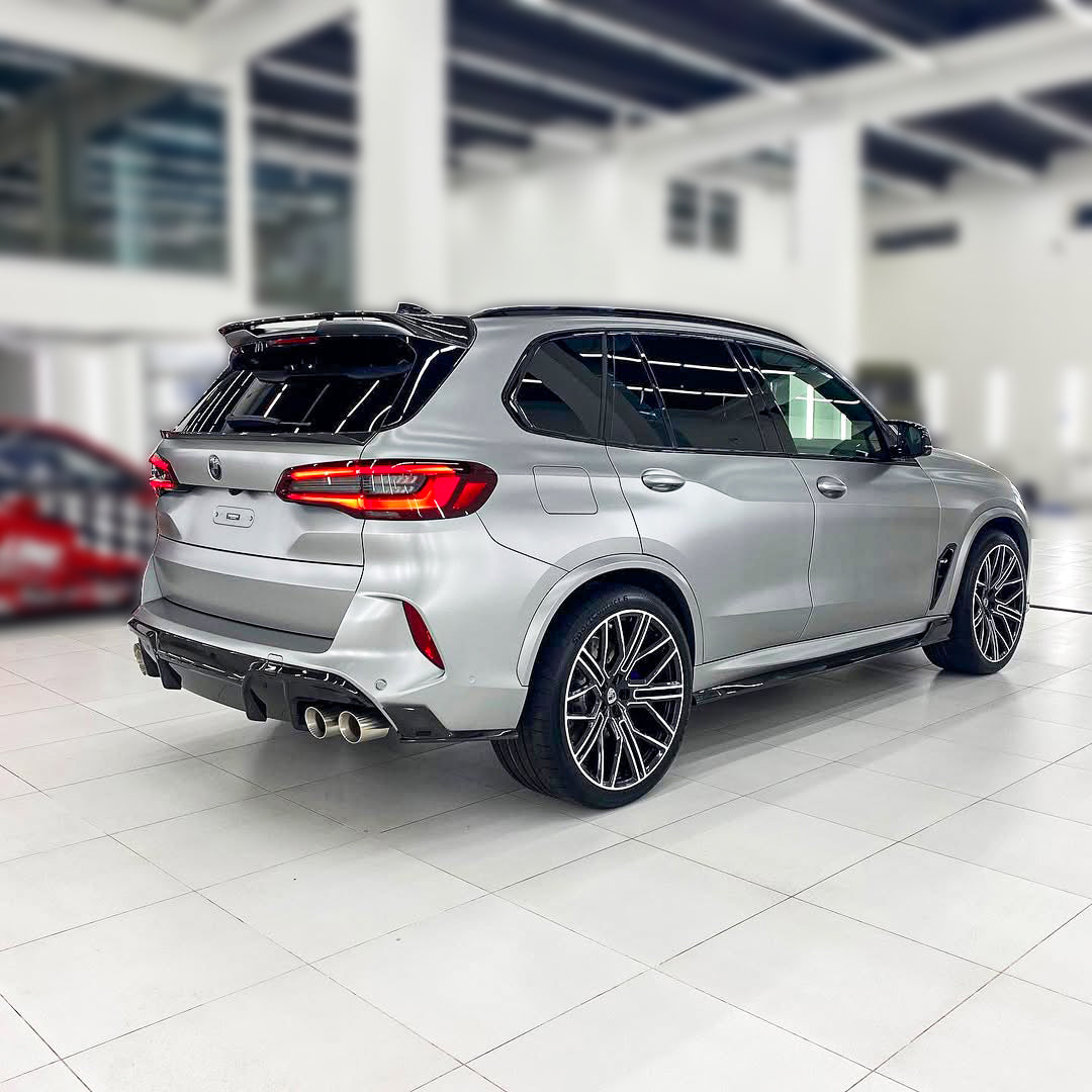 F95/G05 Gloss Black R Style Side Skirt - BMW F95 X5M G05 M-Sport