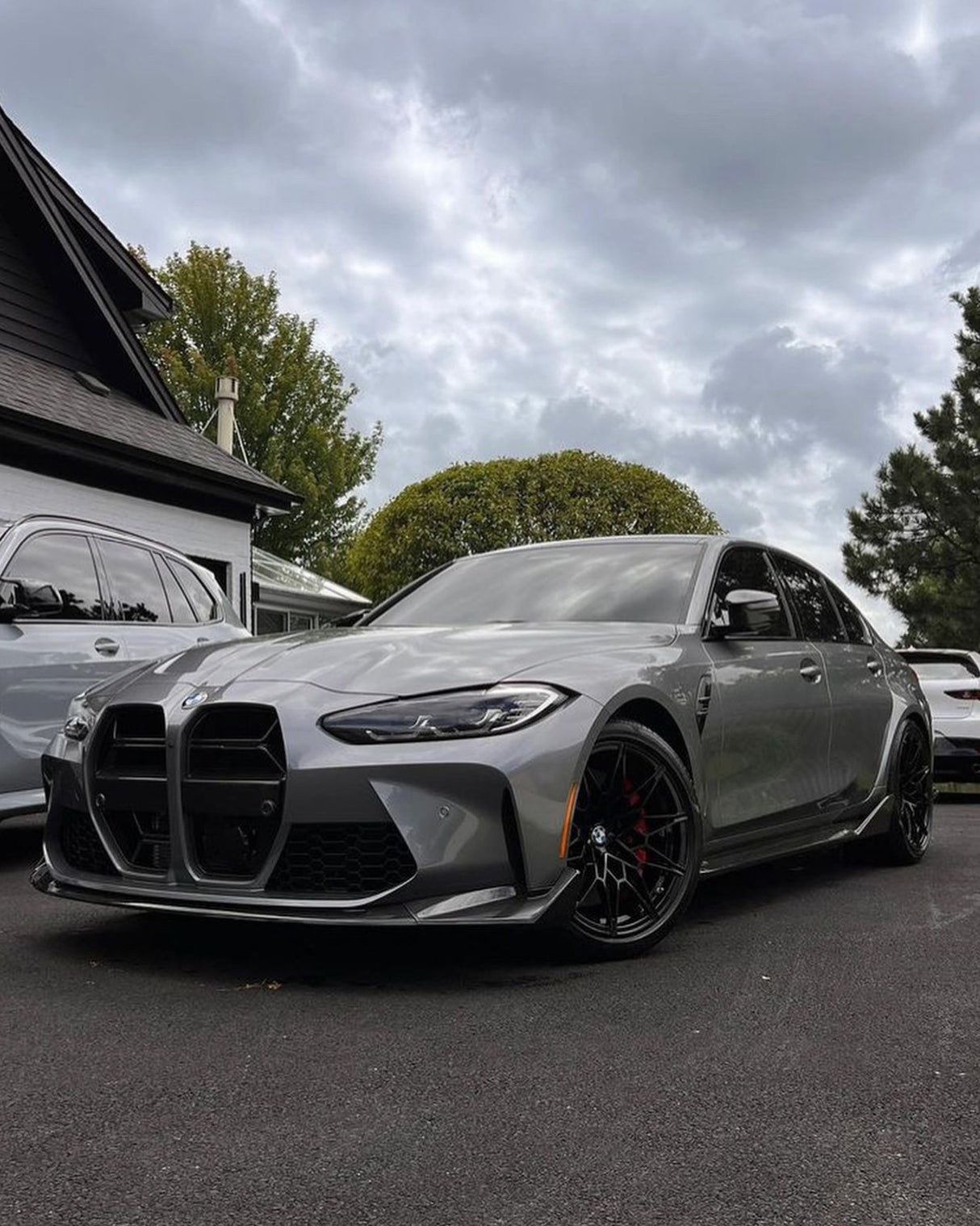 CSL Style Dry Carbon Fiber 3-Piece Front Lip (BMW G80 M3 | G82/G83 M4) - MidWest Bimmer Supply