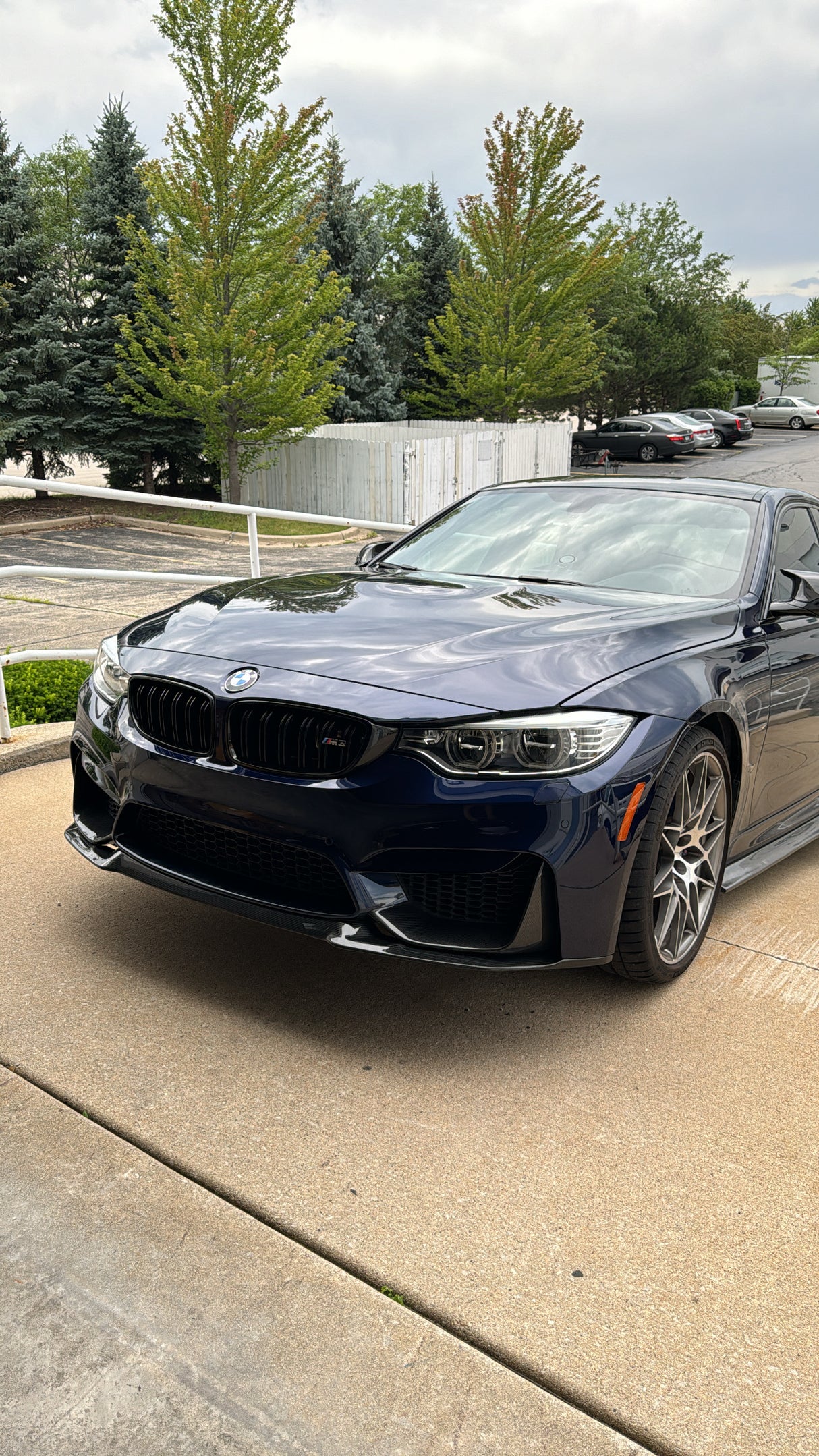 CS V2 Style Carbon Fiber Front Lip (F80 M3 | F82/F83 M4) - MidWest Bimmer Supply