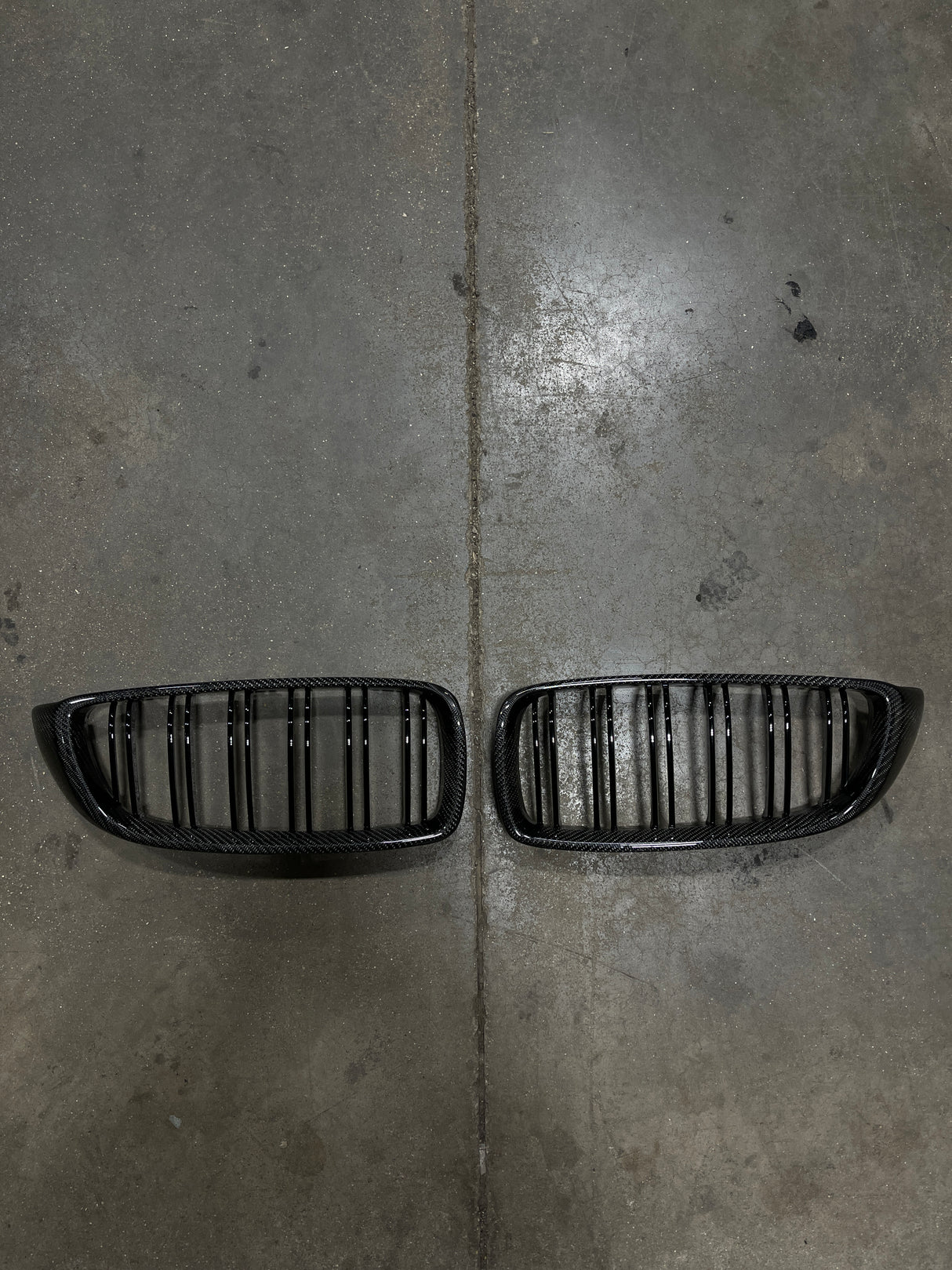 Carbon Fiber Dual Slat Front Grilles (BMW F32/F33/F36/F80/F82/F83 M3/M4) - MidWest Bimmer Supply