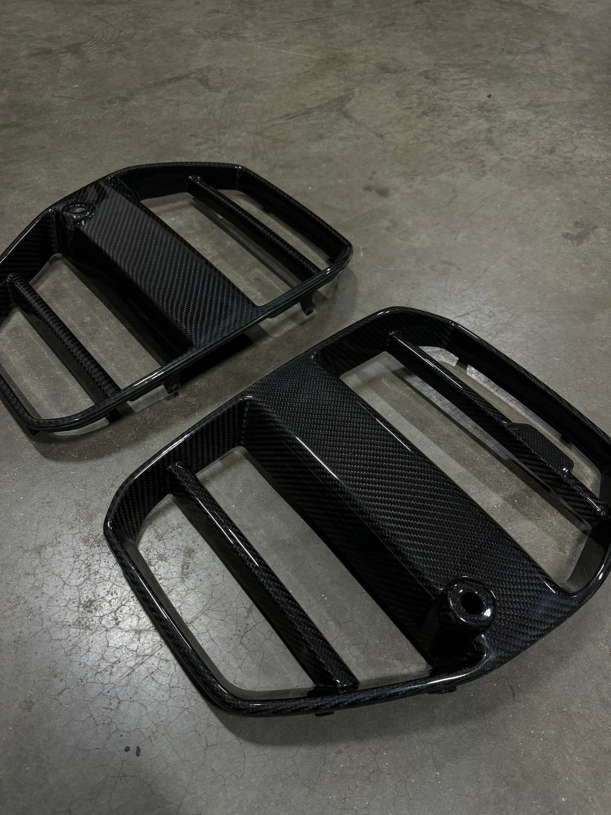 ST Style Dry Carbon Fiber Front Grille Without ACC (BMW G80/G82/G83 M3/M4) - MidWest Bimmer Supply