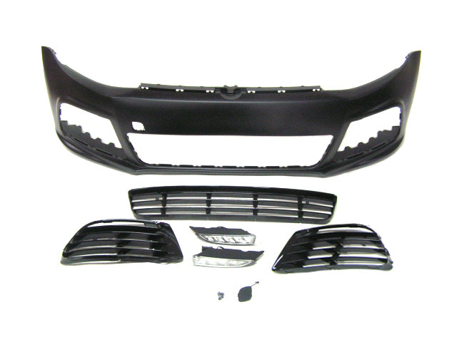 2010-2014 VolksWagen MK6 Jetta R Style Front Bumper with DRL