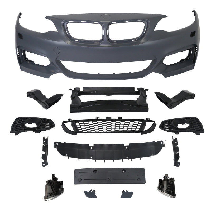 2013-2019 F22 BMW M-P Style Front Bumper w/ Front LIP