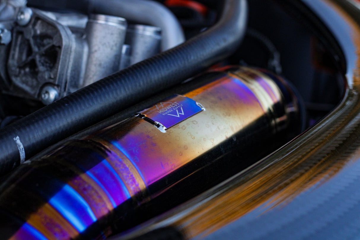 S55 Titanium Front Mount Intakes (F87 M2C | F80 M3 | F82/F83 M4) - MidWest Bimmer Supply