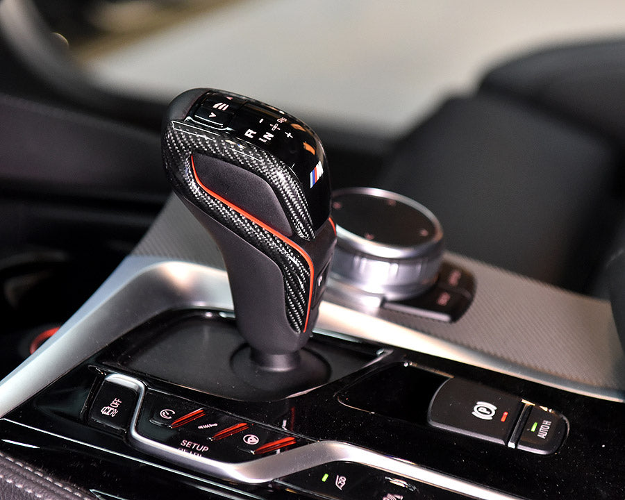F9X Dry Carbon Shift Knob Trim Cover Replacement - BMW F90 M5 F97 X3M F98 X4M