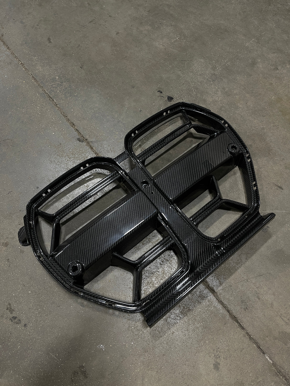 CSL Style Dry Carbon Fiber Front Grille Without ACC (BMW G80/G82/G83 M3/M4) - MidWest Bimmer Supply