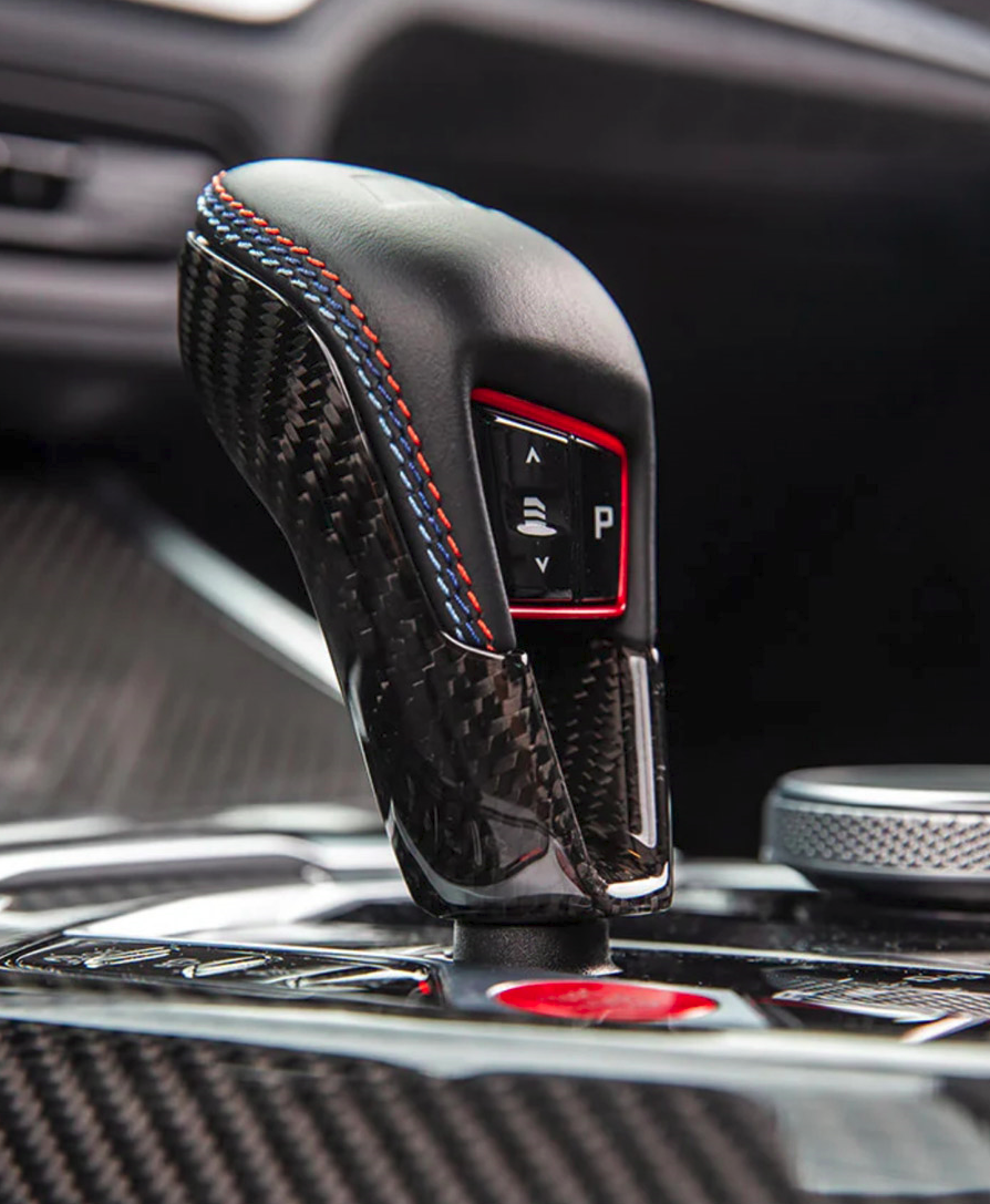 G8X M3/M3 Dry Carbon Shift Knob Cover Trim - BMW G80 M3 G82 G83 M4 G87 M2
