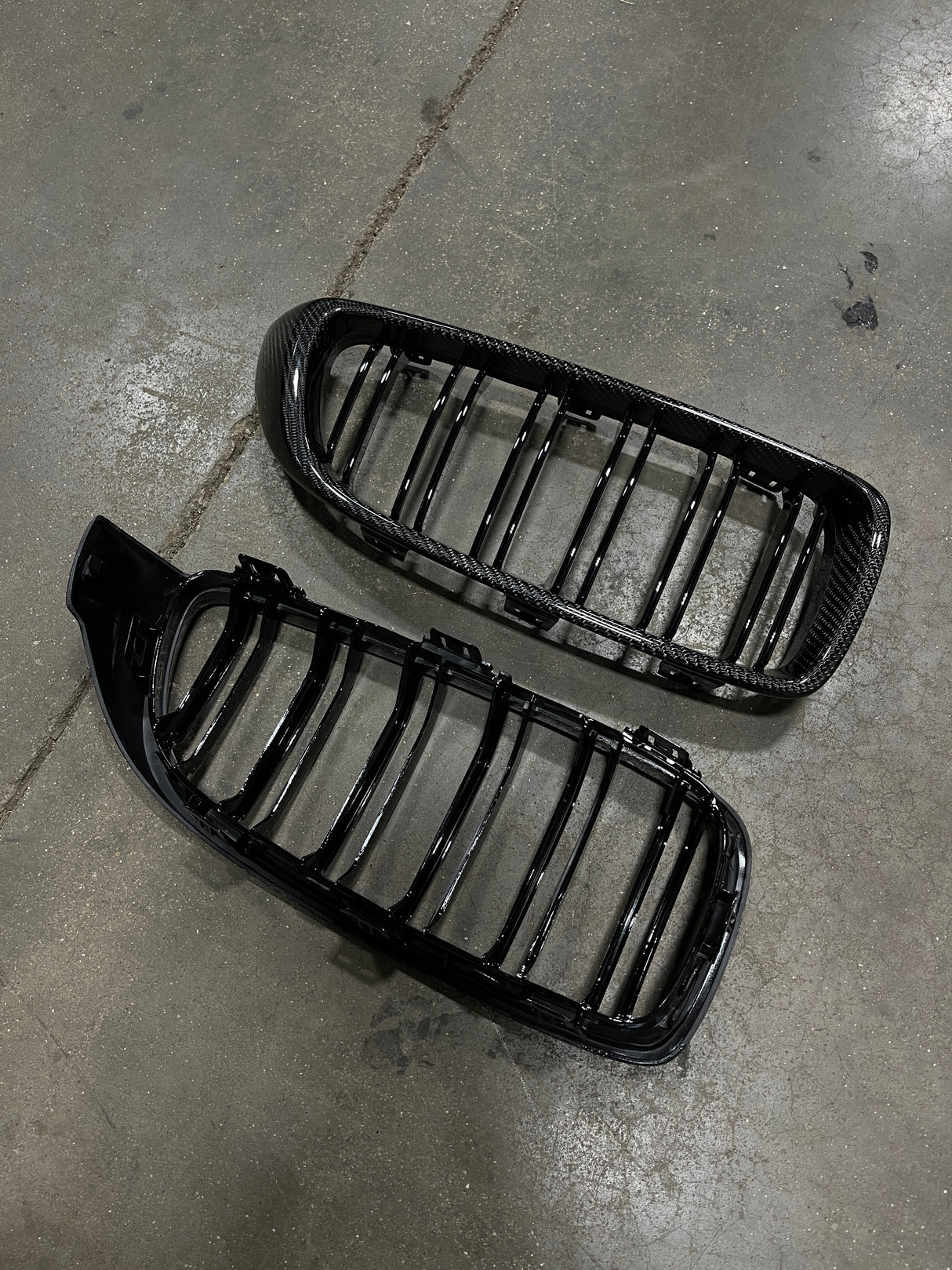 Carbon Fiber Dual Slat Front Grilles (BMW F32/F33/F36/F80/F82/F83 M3/M4) - MidWest Bimmer Supply