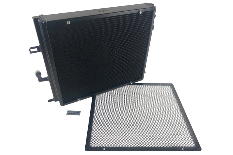 CSF Front Mount Triple-Pass Heat Exchanger w/Rock Guard - Black - BMW B58/ B48