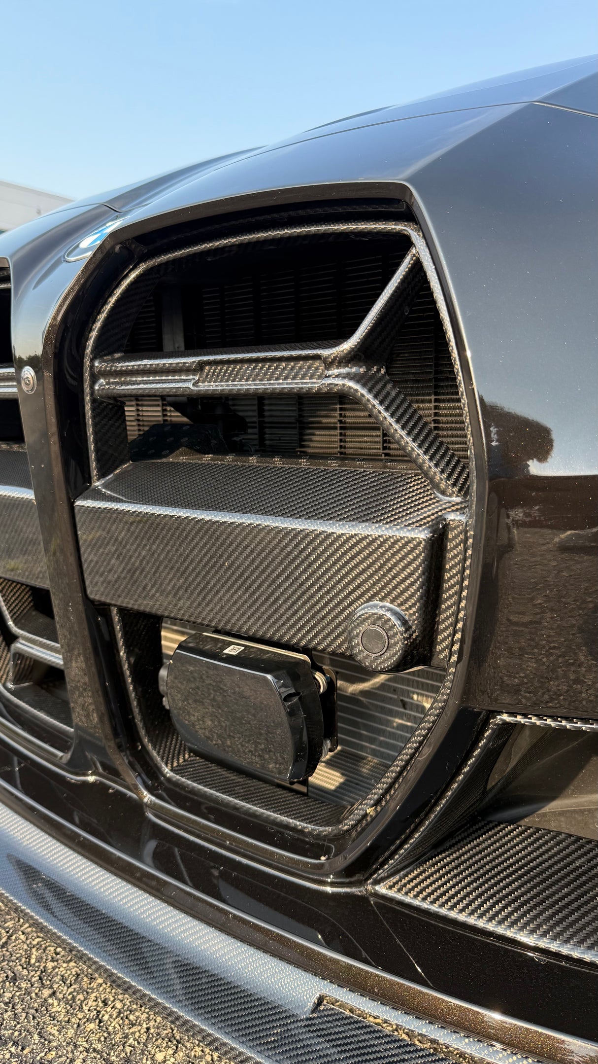 CSL Style Dry Carbon Fiber Front Grille With ACC (BMW G80/G82/G83 M3/M4) - MidWest Bimmer Supply