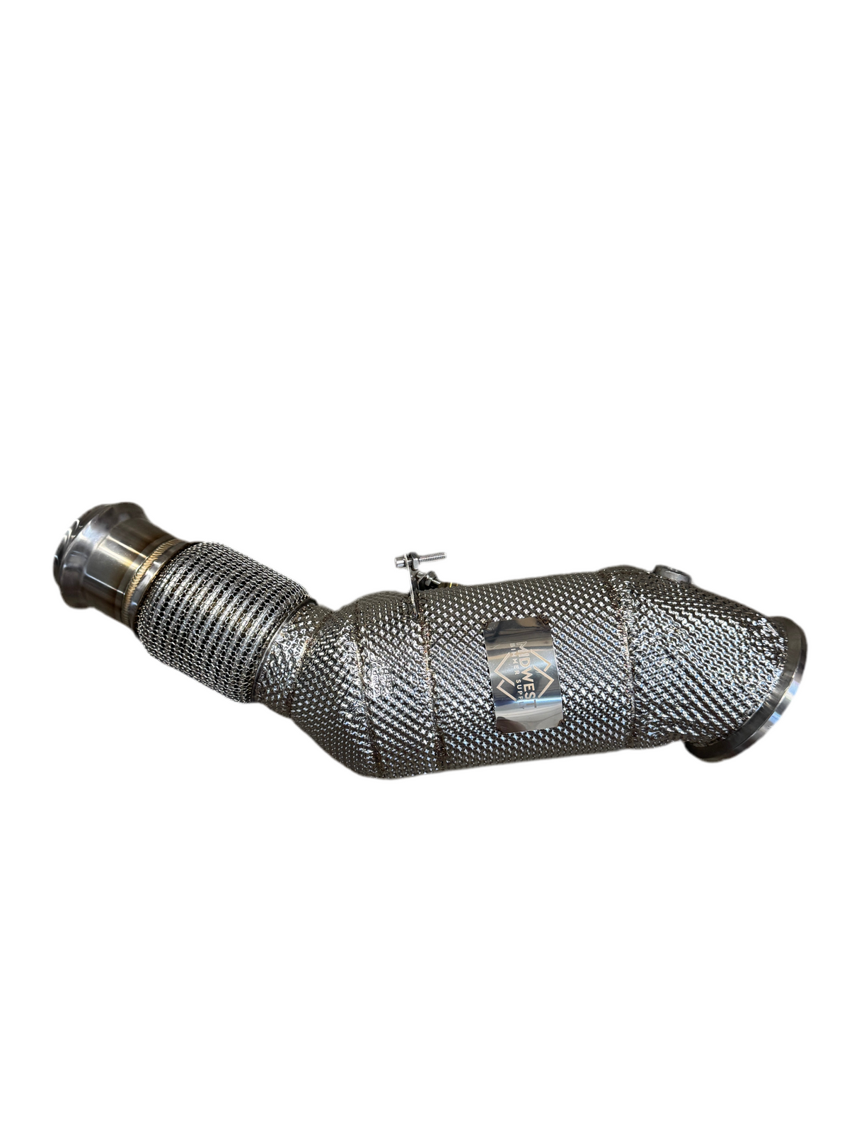 MBS B48 Catless Heatshield Downpipe - B48 F30, F31, F32, F33, F36 — 320i, 330i, 330i xDrive, 420i, 430i, 430i