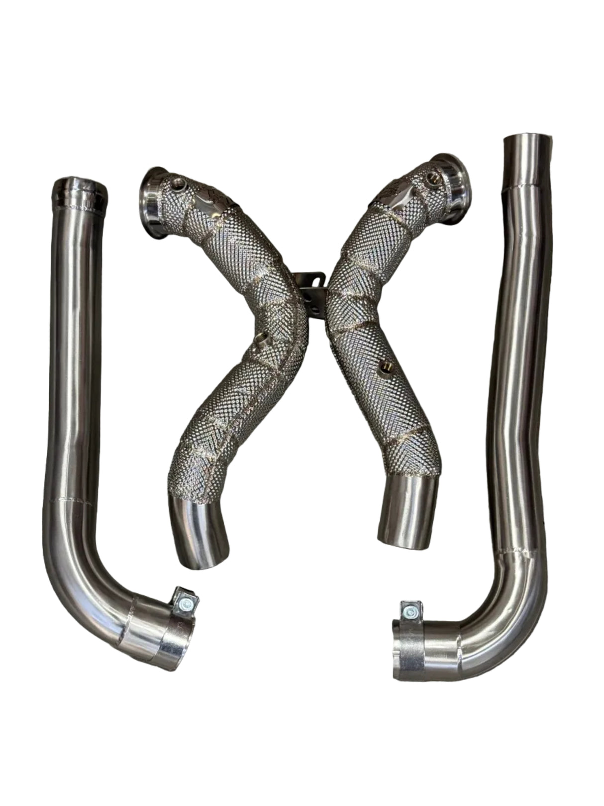AMG GT Catless Race Downpipe W/ Heat Shield - Mercedes-Benz C190 M178 GT/GTS/GTC/GTR