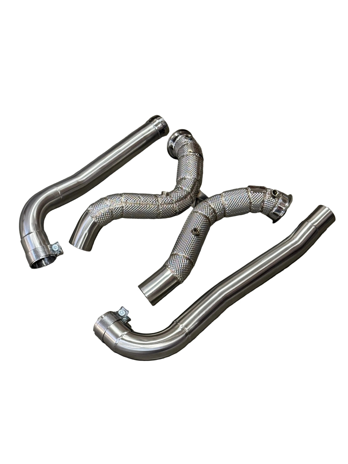 AMG GT Catless Race Downpipe W/ Heat Shield - Mercedes-Benz C190 M178 GT/GTS/GTC/GTR