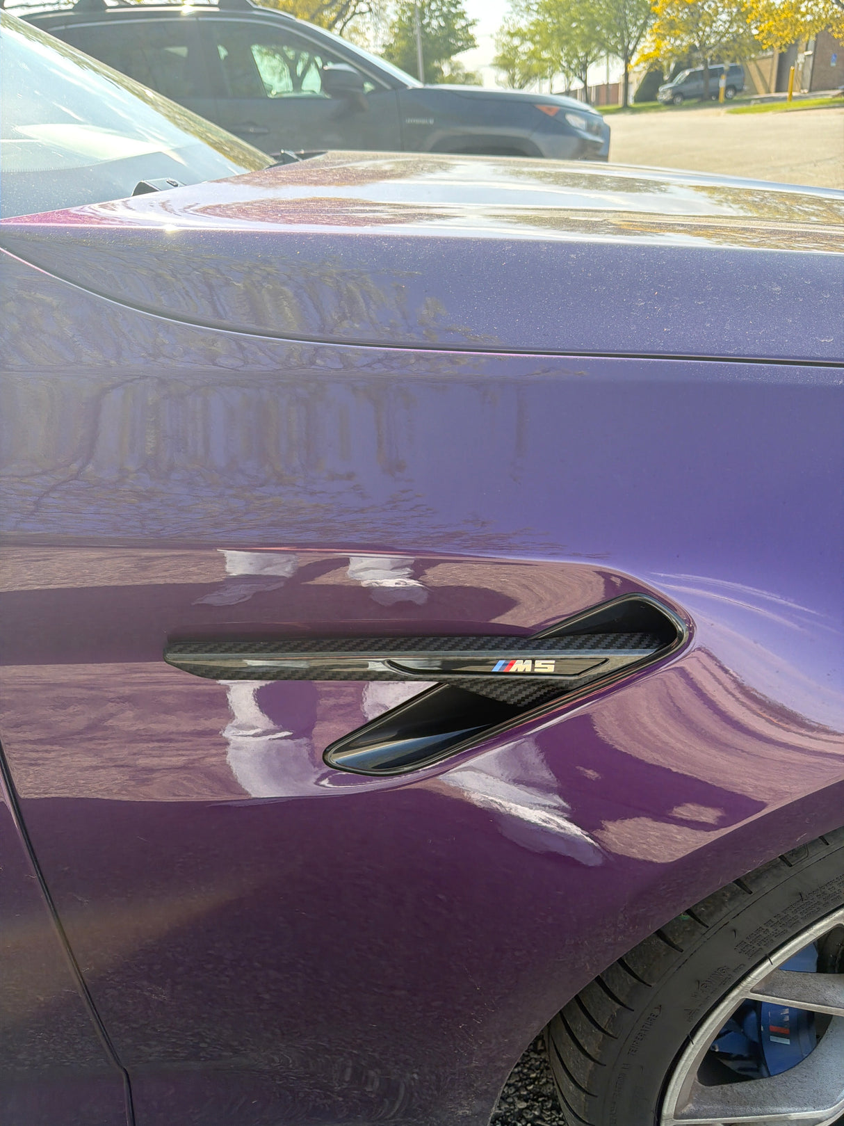 F90 M5 Dry Carbon Fiber Side Vent Trims - F90 M5