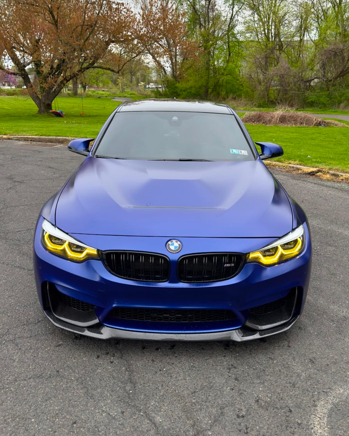 Dry Carbon Fiber MP Style Front Bumper Splitters (BMW M3 F80 | M4 F82/F83) - MidWest Bimmer Supply